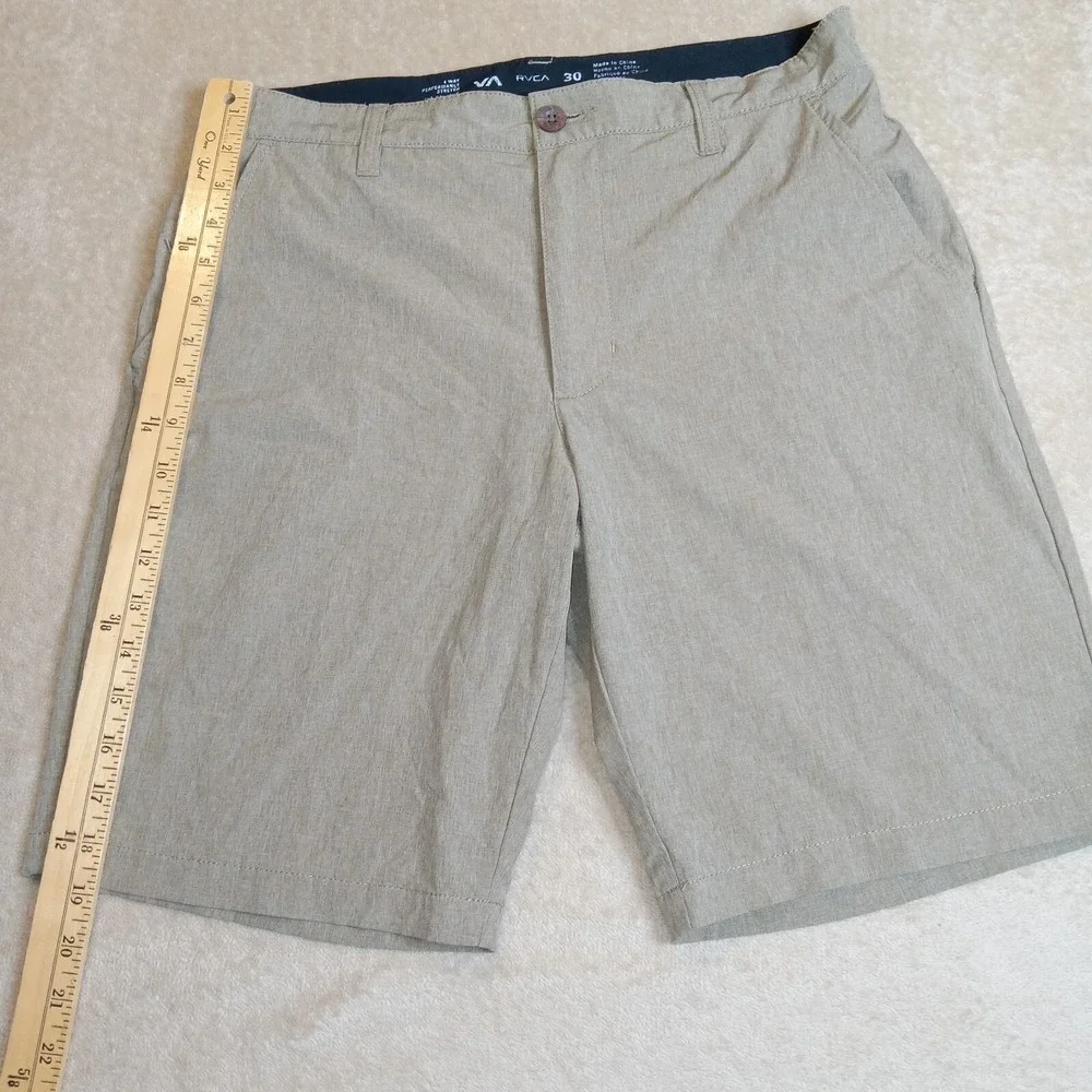 RVCA Men's 4 Way Stretch Outdoor Hiking Active Shorts Size‎ 30 Tan